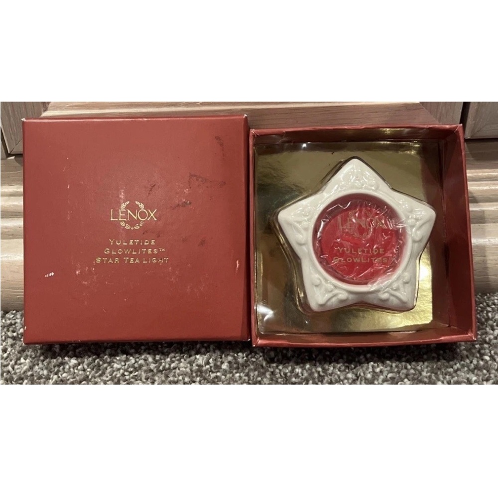 Lenox Star Tea candle